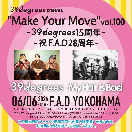 39degrees - -39degrees 15周年- -祝F.A.D28周年- の公式チケットリセール（二次流通）情報